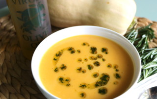Olinda Olive Butternut Squash Soup Recipe Herb Infused Olive oIl