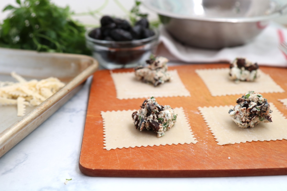 Olinda SunDried Black Olive and Goat Cheese Ravioli Recipe